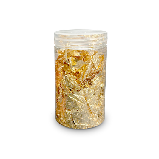 Metallic foil flakes (Gold)