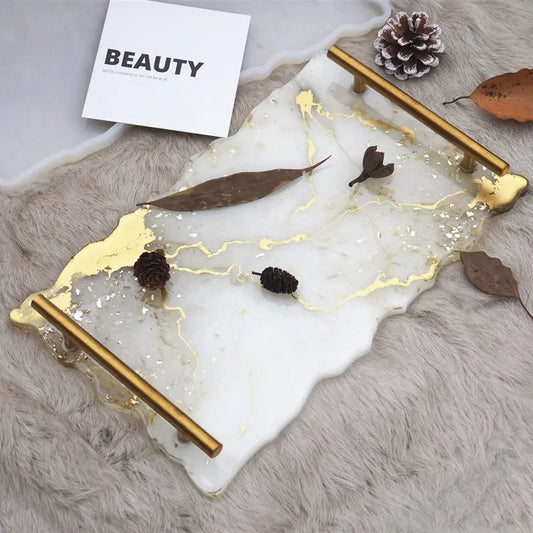 Resin plate mold pour