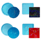 irregular holographic silicone coaster mold