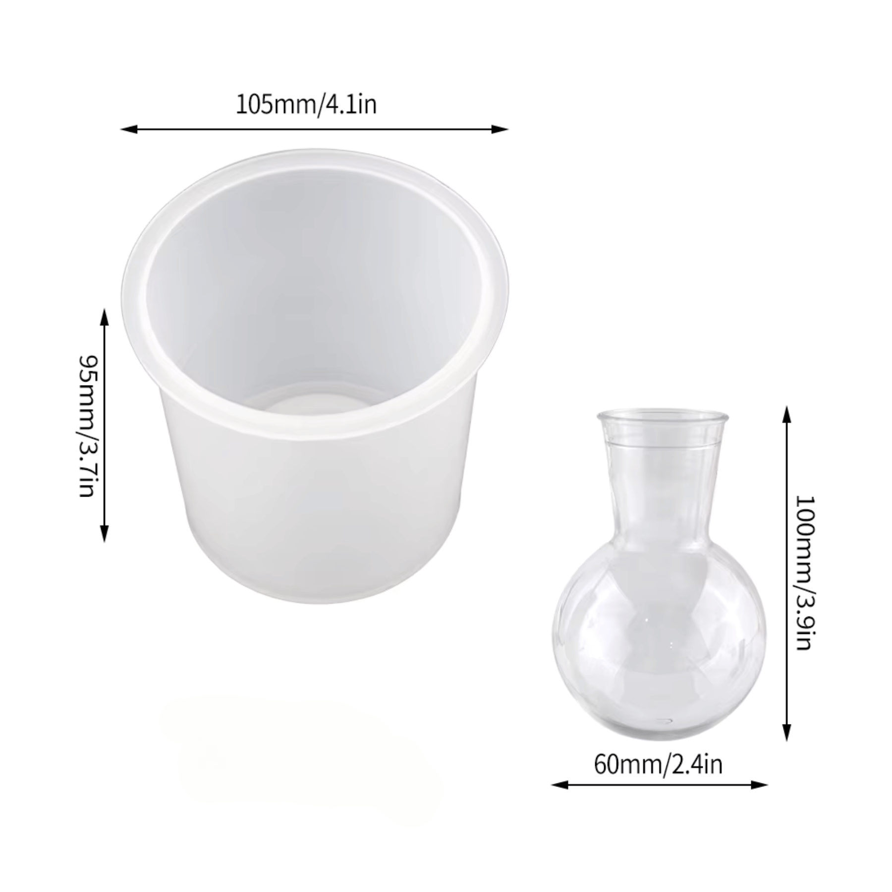 round vase
